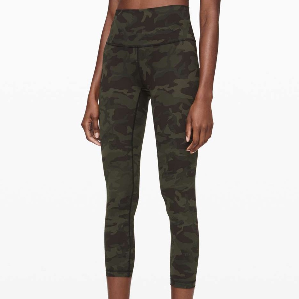 Lululemon Wunder Under High-Rise Tight 25" *Full-On Luxtreme Green Camo